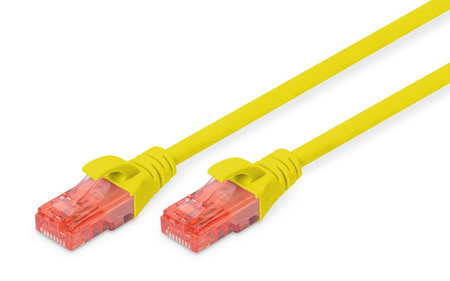 Patchcord DIGITUS UTP kat. 6 5m PVC żółty