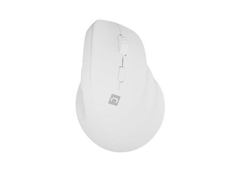 NATEC Mysz wertykalna Crake 2 2400DPI bezprzewodowa Bluetooth 5.0+2.4Ghz biała