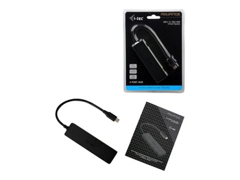 ITEC C31HUB404 i-tec USB C Slim 4-port HUB pasywny - Czarny 4x USB 3.0