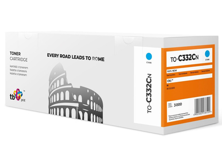 Toner do OKI C332 TO-C332CN CY 100% nowy 