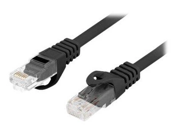 LANBERG Patchcord kat.6 UTP LSZH CU 0.25m czarny