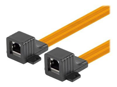 LANBERG RJ45 inline coupler slim window 17cm