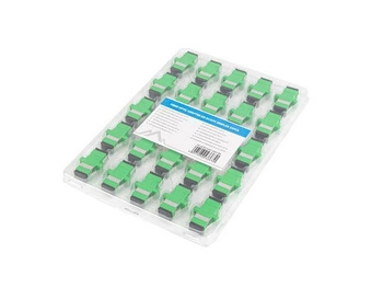 Adapter światłowodowy Lanberg SM SC/APC simplex zaślepka czarna 25szt