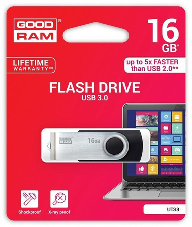 Pendrive GOODRAM Twister 16GB USB 3.2 Gen 1 Black