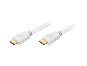 TECHLY Kabel monitorowy HDMI-HDMI M/M 1.4 Ethernet 3D 4K, 2m, biały