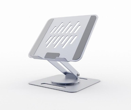 GEMBIRD Obrotowa podstawka pod notebooka srebrna