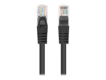 LANBERG Patchcord Cat.6 UTP 0.25m black 10-pack