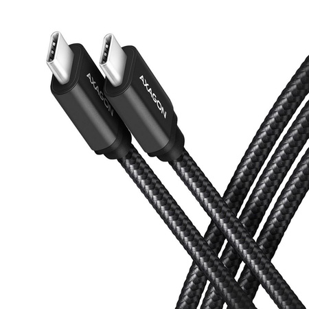 BUCM3-CM15AB Kabel USB-C - USB-C, 1.5m, PD 60W, 3A, ALU, oplot czarny