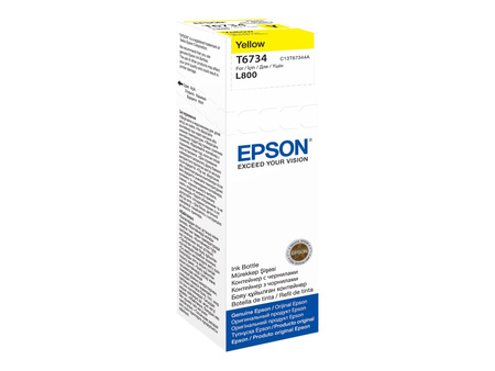 EPSON C13T67344A Tusz Epson T6734 yellow 70 ml L800