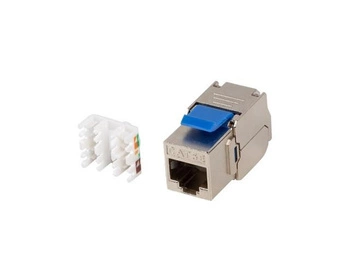 LANBERG Moduł Keystone Gniazdo Beznarzędziowy RJ45 Kat 5E FTP