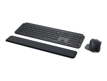 LOGITECH MX Keys Combo for Business Keyboard and mouse set backlit wireless Bluetooth LE QWERTY US International graphite (US)