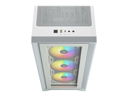CORSAIR iCUE 4000X RGB Tempered Glass Mid-Tower White case