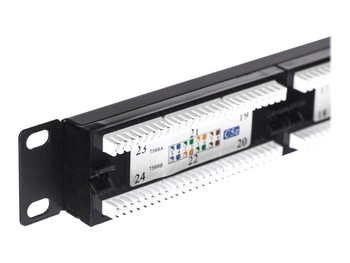 NETRACK 104-05 Netrack patch panel 19 24-porty kat. 5e UTP, z półką