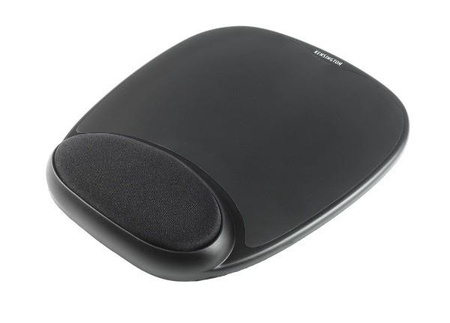 Podkładka ergonomiczna pod mysz, żelowa, czarna