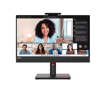 Lenovo Monitor ThinkVision 23.8" T24mv-30 16:9 Panel IPS 1920 x 1080 Lift USB Hub Daisy Chain Ethernet RJ45 Camera & Speakers DP HDMI