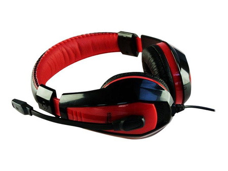 MEDIATECH MT3574 NEMESIS USB - Słuchawki stereo z mikrofonem dla graczy, złącze USB,