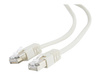 GEMBIRD patchcord RJ45 osłonka zalewana kat 5e FTP 1m szary