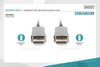 Kabel DIGITUS połączeniowy hybrydowy AOC DisplayPort 1.4 8K60Hz UHD DP/DP M/M czarny 15m