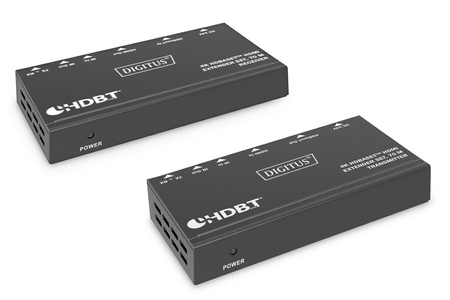 Przedłużacz/Extender DIGITUS HDMI 4K30Hz 70m po skrętce HDBaseT HDCP 2.2 IR RS232 PoC (Power over Cable) (zestaw)