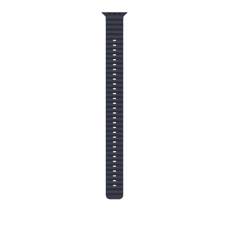 Przedłużka do paska Ocean w kolorze granatu do koperty 49 mm - elementy z tytanu w kolorze czarnym