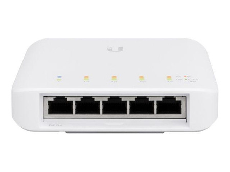 UBIQUITI USW-Flex Ubiquiti USW-Flex 5 x Gigabit UniFi switch (1x PoE In, 4x PoE+/48V PoE out 46W)