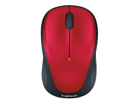 LOGITECH M235 Mouse optical wireless 2.4 GHz USB wireless receiver red