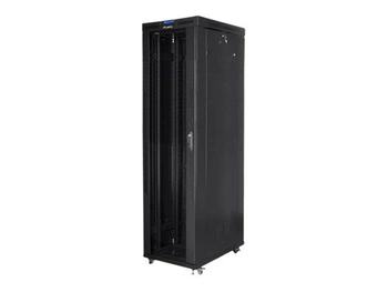 LANBERG SZAFA INSTALACYJNA RACK STOJĄCA 19" 47U 800X1000 CZARNA DRZWI SZKLANE LCD LANBERG (FLAT PACK)