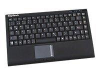 KEYSONIC ACK-540U+ IcyBox KeySonic mini klawiatura, smart touchpad, USB 2.0, Czarna