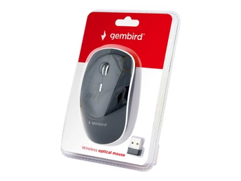 GEMBIRD MUSW-4B-01 Bezprzewodowa mysz optyczna MUSW-4B-01 1600 DPI nano USB, czarna