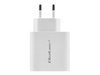 QOLTEC 51718 Charger 45W 5-20V 2.4-3A USB type C PD USB White