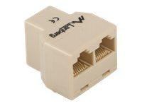 LANBERG AD-RJ45-2RJ45-OU Lanberg Adapter złączka sieciowa RJ-45->X2 RJ45