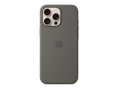APPLE iPhone 16 Pro Max Silicone Case with MagSafe - Stone Gray