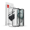 Szkło hartowane Anti-Bacterial 3D Armour Glass 9H na cały ekran iPhone 16 / iPhone 15 z ramką instalacyjną