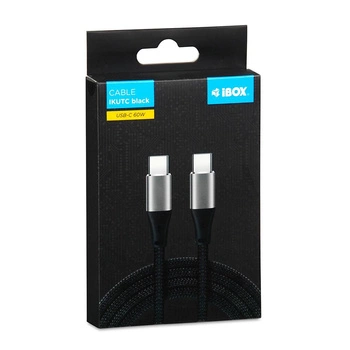 KABEL I-BOX USB TYP-C 60W 2M PD/QC CZARNY
