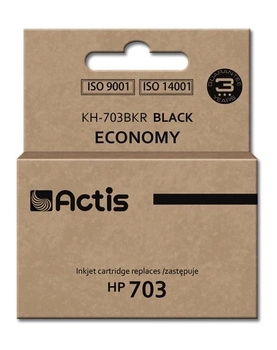 Actis KH-703BKR Tusz (zamiennik HP 703 CD887AE; Standard; 15 ml; czarny)
