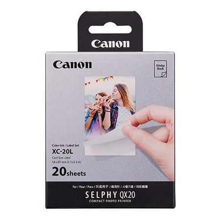 Zestaw atramentu i papieru Canon XC-20L 2x3 20 odbitek 6755C002