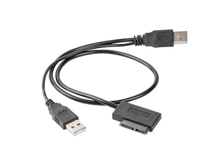 Adapter USB(M)+Power -> SATA Slim SSD (na kablu) 