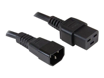 MANHATTAN 355209 Manhattan Przedłużacz kabel zasilający IEC320 C14 na C19 10A 2m czarny