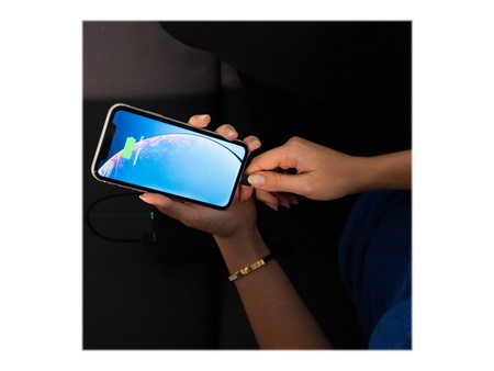 GREENCELL KABGC05 Cable Green Cell Ray USB-A - Lightning White LED 120cm with support for Apple