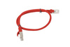 Patchcord Lanberg UTP kat.5e 0,5m czerwony