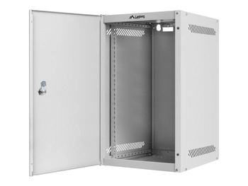 LANBERG Rack cabinet 10inch wall mount 9U 280x310 grey with metal door flat pack