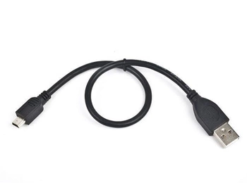 Kabel miniUSB 2.0 CANON 5pin 0.3m czarny