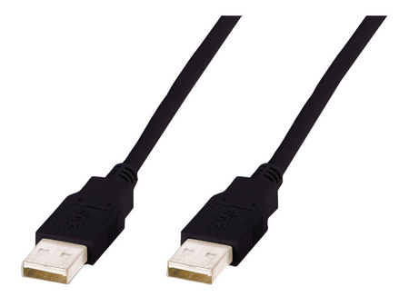 DIGITUS Kabel USB A/USB A M/M czarny 3m USB 2.0 HighSpeed
