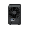 NAS Synology DS223; Tower; 2x (3.5" SATA HDD)/2.5" HDD SSD); Realtek RTD1619B;,2GB DDR4, 1x 1GbE RJ-45