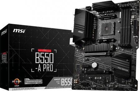 Płyta główna B550 A-PRO AM4 4DDR4 HDMI/DP M.2 ATX 