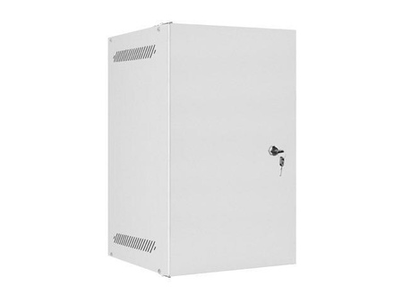 Szafa instalacyjna Rack wisząca 10" 9U 280x310mm szara Lanberg (flat pack) drzwi metalowe