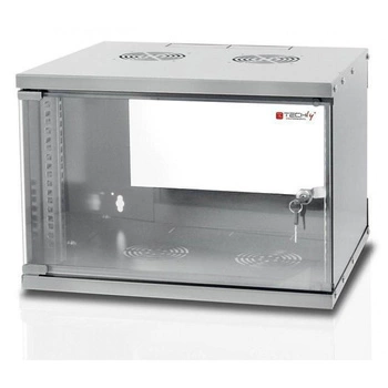TECHLY SZAFKA WISZĄCA ECO 19 6U/450MM ZMONTOWANA SZARA 022229