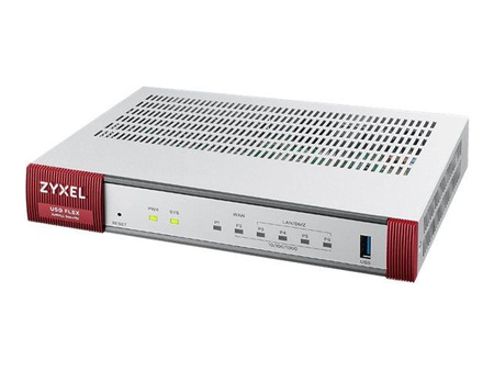 ZYXEL USG FLEX100 H Series 8 Gigabit user-definable ports 1xUSB with 1 YR Security bundle