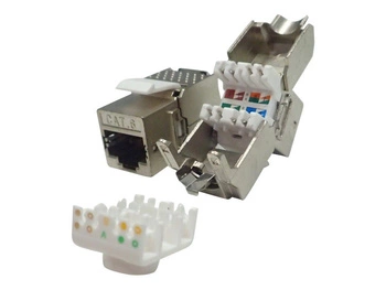 Moduł keystone Jack RJ45 kat. 6 FTP, beznarzędziowy Netrack