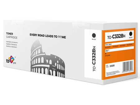 Toner do OKI C332 TO-C332BN BK 100% nowy 